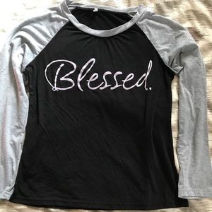 “Blessed” long sleeve shirt.